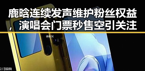鹿晗连续发声维护粉丝权益,演唱会门票秒售空引关注